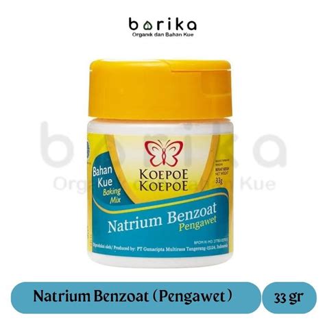 Jual Natrium Benzoat 33gr Koepoe Koepoe Pengawet Makanan 33 Gr