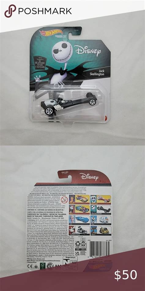 Hot Wheels Disney Character Cars The Nightmare Before Christmas Jack Skellington Jack