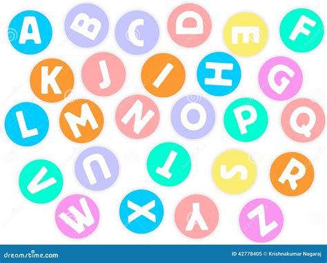 Alphabets In Circle Stock Illustration Illustration Of Cool 42778405