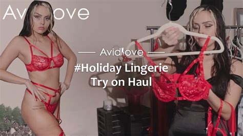 Holiday Gifts Ideas Sexy Lingerie Try On Haul Avidlove Ft Abigail