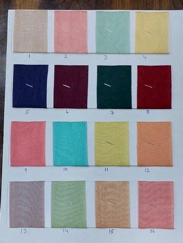 Viscose Rayon Cotton Viscose Chanderi Fabric Plain Solids Multicolour