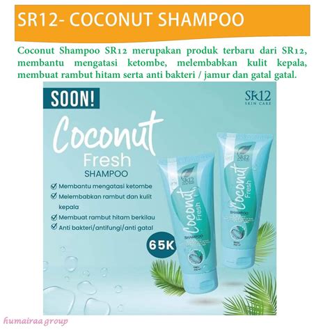 Jual SR12 Coconut Hair Shampoo Anti Dandruff Shampoo Anti Ketombe Yang