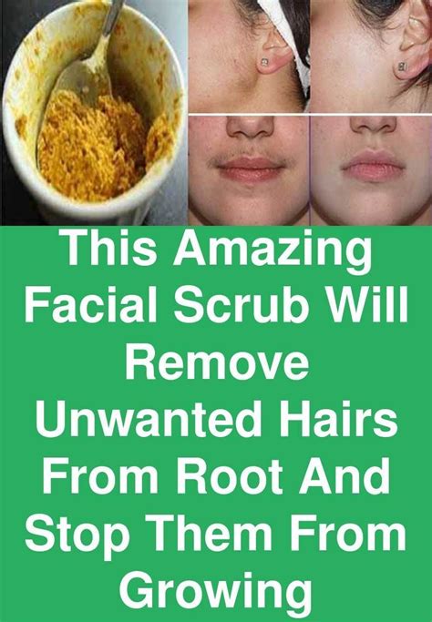 This Amazing Facial Scrub Will Remove Unwanted Hairs From Root And Stop