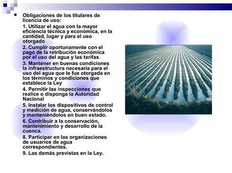 LEY DE RECURSOS HIDRICOS PPT