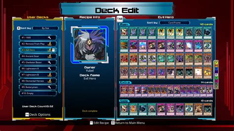 Steam Community Screenshot My Updated Evil Hero Deck Work In