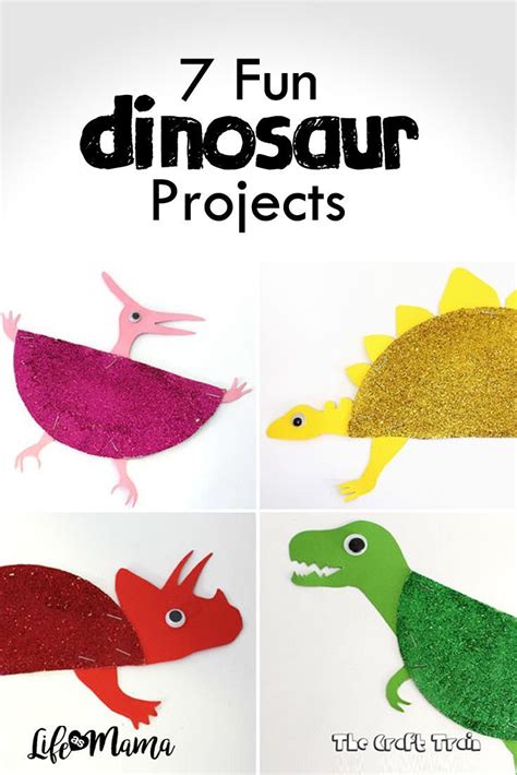 7 Fun Dinosaur Projects Dinosaur Projects Dinosaur Crafts Kids