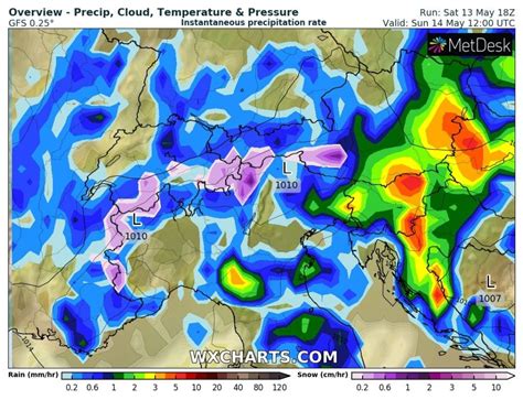 Le Piogge Previste Per Domenica Maggio Bpp Meteo