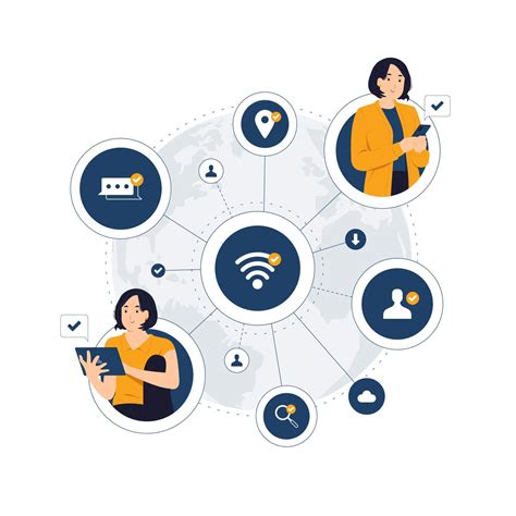 Social network global connection, world business communication