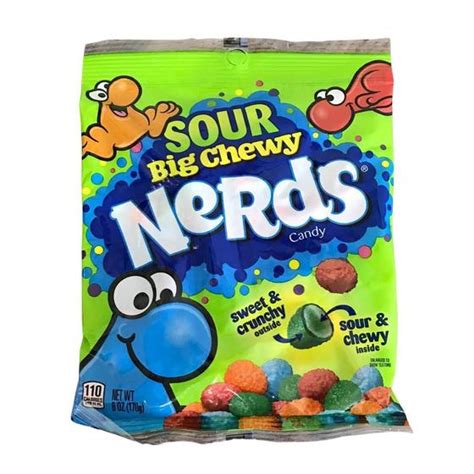 Balas Nerds Candy 4 Sabores Sour Big Chewy Crunchy 170g Balas