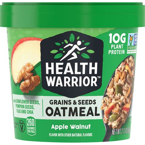 Health Warrior Oatmeal Nutrition Facts at Susan Pittman blog