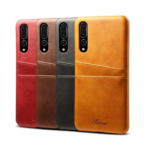 Haissky Slim Luxury PU Leather For Huawei P20 Pro Back Cover Protective