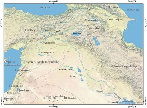 Bible Map Euphrates River