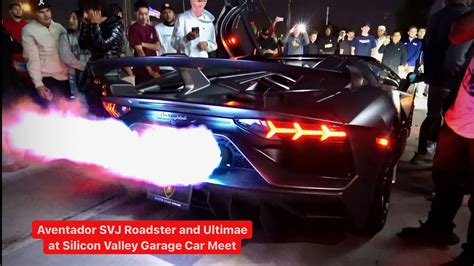 Ryft Lamborghini Aventador SVJ Roadster Vs Ultimae Rev Off At Car Meet