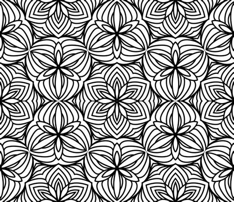 Black And White Op Art Design Vector Seamless Pattern Background Stock