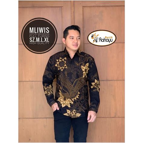 Jual DISKON BESAR MLIWIS KEMEJA BATIK SOLO PRIA LENGAN PANJANG LAPIS