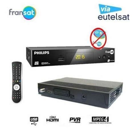 Terminal R Cepteur Satellite Eutelsat Philips Dsr F Fransat Hdmi