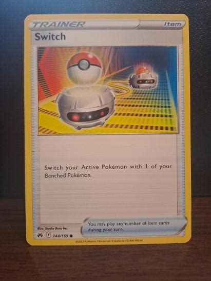 Pokémon karta TRAINER Switch 144 159 Crown Zenith Aukro