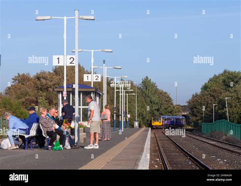 Arriva Northern Rail Class Pacer Train Arriving At Morecambe