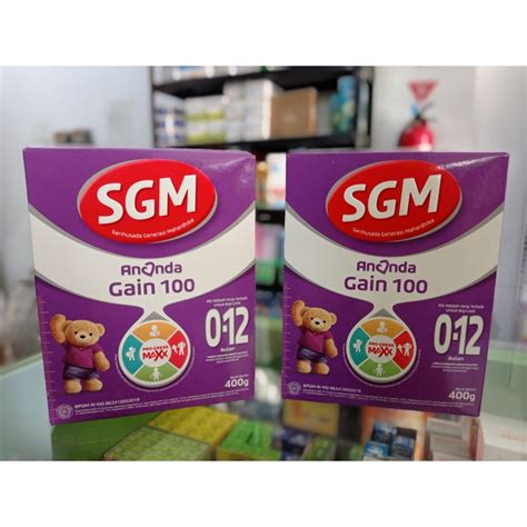 Jual Sgm Ananda Gain Bln G Box Per Pcs Shopee Indonesia