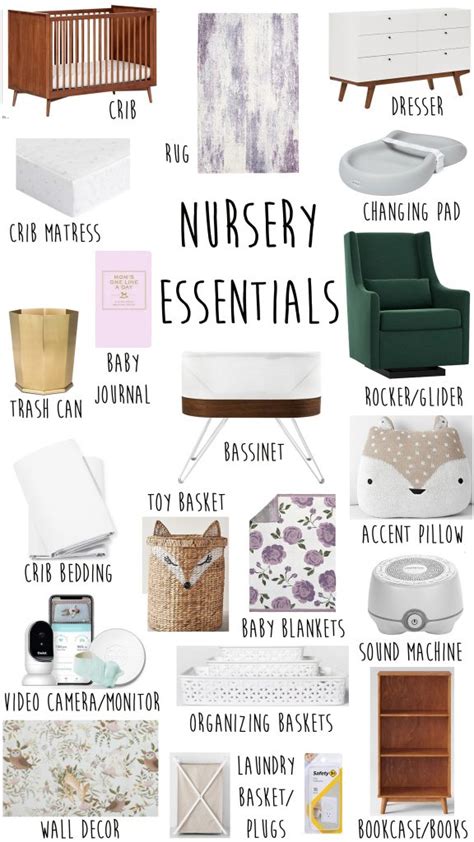 Baby Nursery Essentials Checklist Kelsey Bang