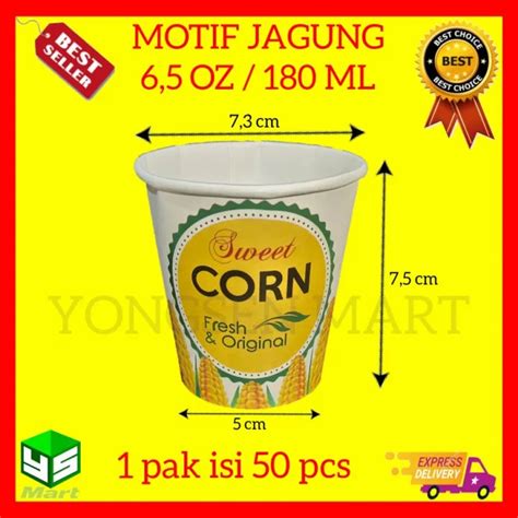 Paper Hot Cup Gelas Kertas 6 5 Oz 180 Ml Gelas Jagung Lazada Indonesia