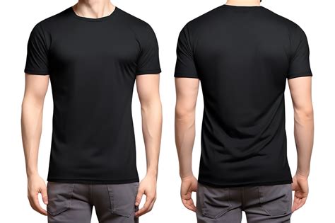 Black T Shirt Template Png