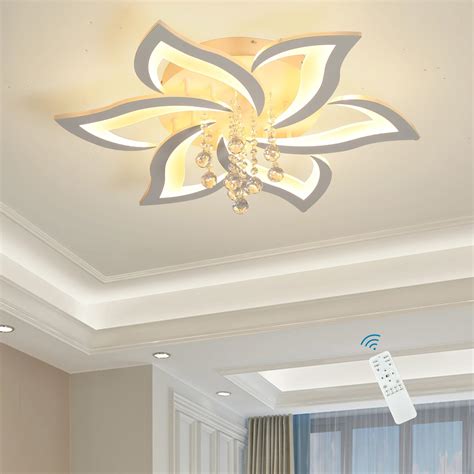 Garwarm Modern Ceiling Light Dimmable Flush Mount Ceiling Lights Led