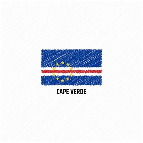 Premium Vector Cape Verde Flag Template Flat Vector Illustration