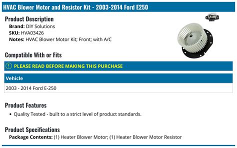 Ford E Blower Motor Diy Solutions Hva Partsgeek