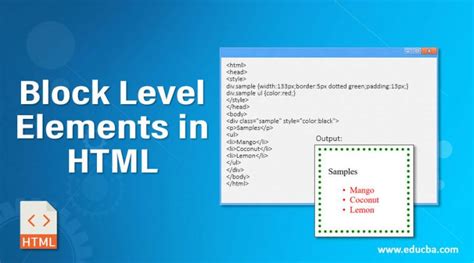 Block Level Elements In HTML A Quick Guide To Block Level Elements