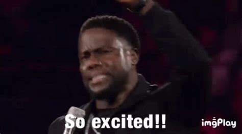 So Excited Kevin Hart Hand Down GIFDB