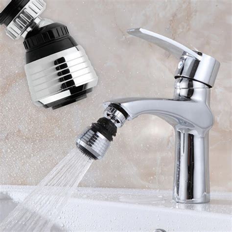 Degree Water Bubbler Swivel Head Saving Tap Faucet Aerator Adapter