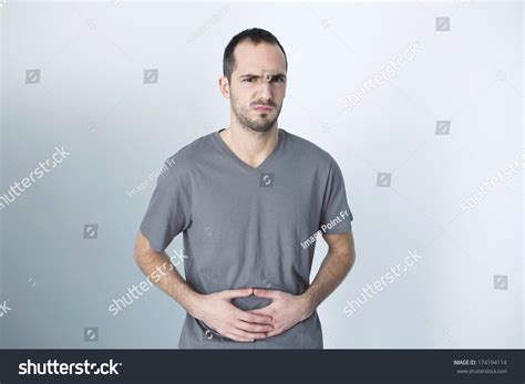 abdominal pain man stock photo  shutterstock