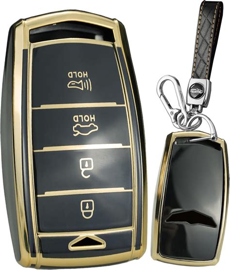 Amazon Sanrily Golden Edge Button Key Fob Cover Fit For Genesis