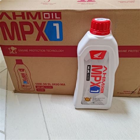 Jual OLI MPX1 1L 1 LITER OIL MESIN MPX 1 AHM HONDA PERDUS 1 DUS ISI 24