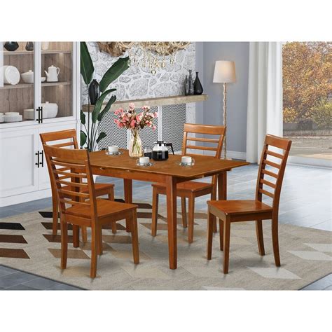 Lark Manor Adonica Butterfly Leaf Solid Wood Dining Set And Reviews Wayfair