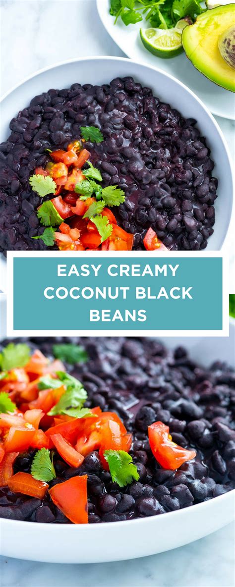 Easy Creamy Coconut Black Beans Recipe Recipes Recipes Using