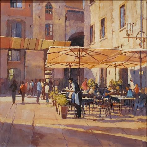 John Hammond Sunshine San Gimignano Painting No Naked Walls