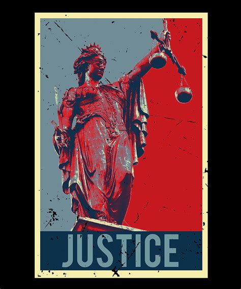 Justice Propaganda Poster Poster funny Painting by Megan Cooper - Pixels