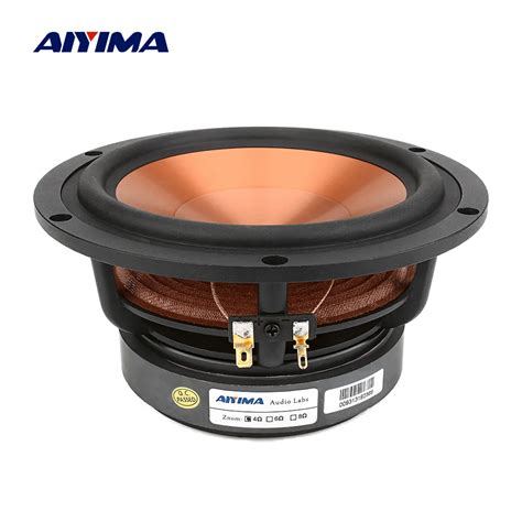 AIYIMA Woofers De Milieu De Gamme Son Hifi Haut Parleur De Basse En