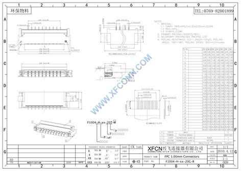 F1004 H 20 20g R（xfcn兴飞）f1004 H 20 20g R中文资料价格pdf手册 立创电子商城