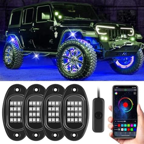 Amazon Kairiyard Pods Rock Lights For Trucks App Control Rgb