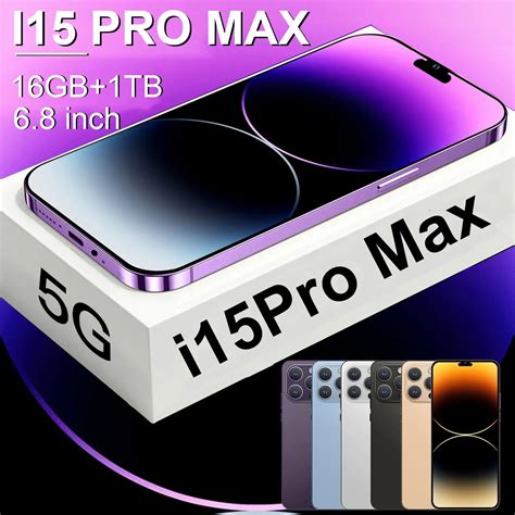 2023 Brand New I15 Pro Max Android Smartphone 6 8inch Full Screen Face