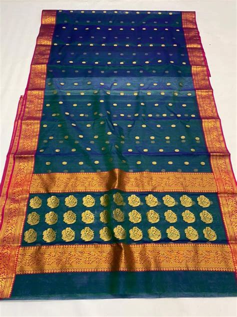 Chanderi Silk Saree Handloom Silk Sarees Elephant Colour Other