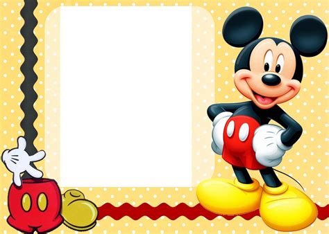 Mickey Mouse Clubhouse Blank Invitations Printable - Invitation Design Blog