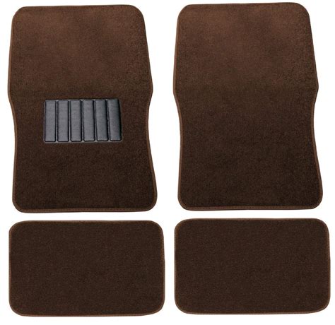 Premium Carpet 4pc Front And Rear Driver Passenger Floor Mats Cars Trucks