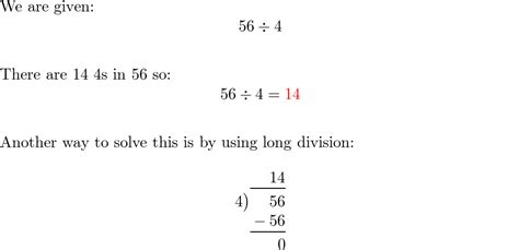 Simplify Each Expression 56div 4 Quizlet