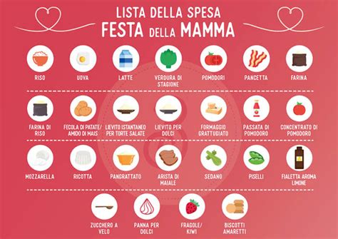 Menù per la festa della mamma con lista della spesa Fatto in casa da