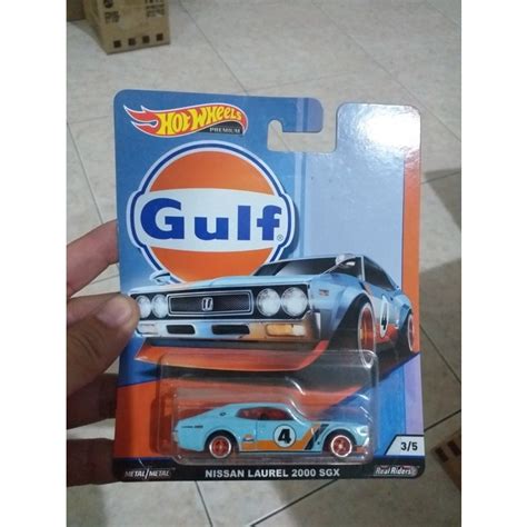 Jual Hot Wheels Premium Car Culture Gulf Nissan Laurel 2000 SGX