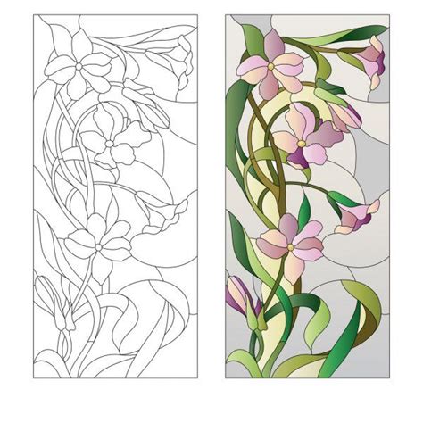 Floral stained glass pattern – Artofit